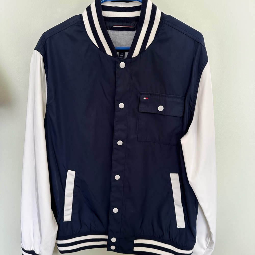 Tommy Hilfiger Varsity Style Spring Lightweight Jacket Size Large